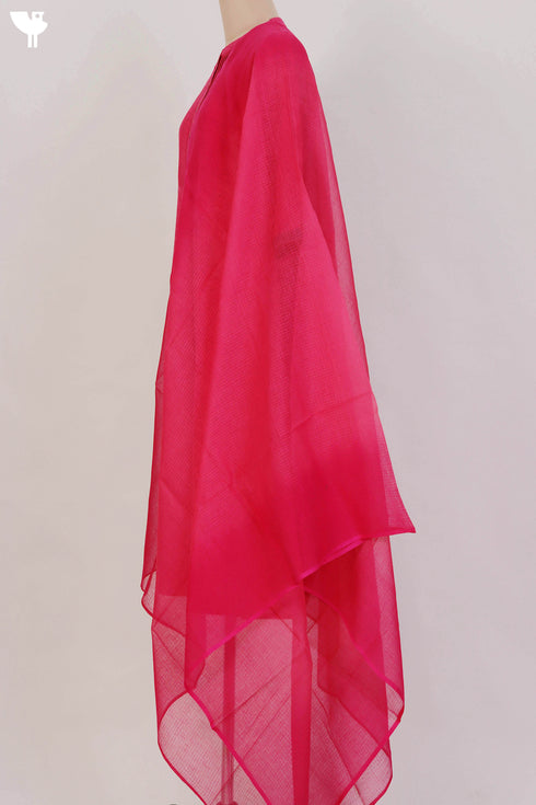 Khaadi Cotton Kurta With Kota Doria Dupatta With Block Print