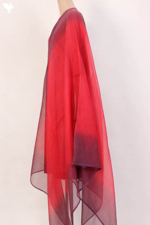 Khaadi Cotton Kurta And Kota Doria Dupatta Set In Floral Block Print