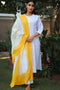 Terry Voile Chikankari Embroidered Kurta With Chanderi Silk Dupatta