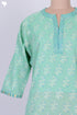 Mulmul Kurta With Kota Doria Dupatta In Floral Block Print