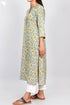 Bizzy Lizzy Kurta With Kota Doria Dupatta in Floral Block Print