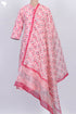 Cambric Cotton Kurta and Kota Dupatta In Geometric Block Print