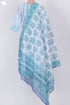 Kota Doria Kurta And Dupatta In Floral Block Print