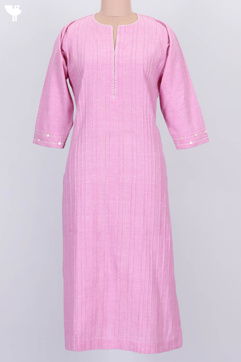 Khaadi Kurta With Kota Doria Dupatta in Floral Block Print