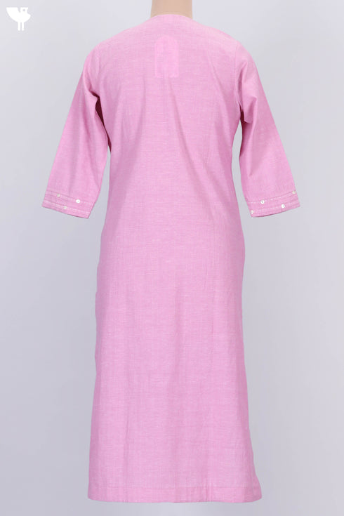 Khaadi Kurta With Kota Doria Dupatta in Floral Block Print