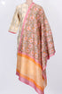 Chanderi Silk Kurta With Dupatta In Floral Block Print