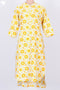 Cambric Cotton Kurta With Kota Dupatta In Floral Block Print