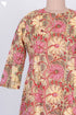 Mulmul Cotton Kurta With Kota Doria Dupatta In FloralBlock Print