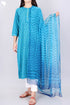 Bizzy Lizzy Kurta With Chiffon Dupatta in Block Print