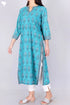 Bizzy Lizzy Kurta With Chiffon Dupatta in Floral Block Print