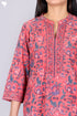 Bizzy Lizzy Kurta With Chiffon Dupatta In FloralBlock Print