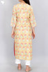 Bizzy Lizzy Kurta With Chiffon Dupatta in Block Print