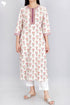 Bizzy Lizzy Kurta With Chiffon Dupatta in Assorted Block Print