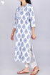 Bizzy Lizzy Kurta With Chiffon Dupatta in Block Print