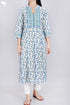Bizzy Lizzy Kurta With Chiffon Dupatta in AssortedBlock Print
