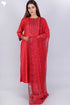 Bizzy Lizzy Kurta With Chiffon Dupatta in Block Print