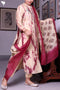 Chanderi Silk Kurta Dupatta In Tie Dye