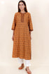 Bizzy Lizzy Kurta With Kota Doria Dupatta in Floral Block Print