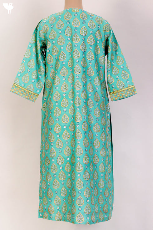 Chanderi Silk Kurta And Dupatta With Gota Patti Embroidery