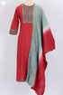 Khaadi Kurta With Mulmul Dupatta In Block Print