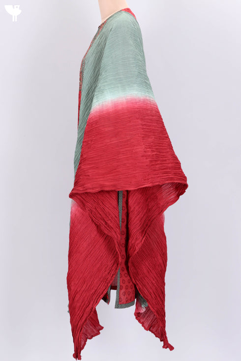 Khaadi Kurta With Mulmul Dupatta In Block Print