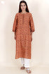 Bhagalpur Kurta With Chiffon Dupatta In Block Print