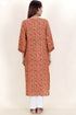 Bhagalpur Kurta With Chiffon Dupatta In Block Print
