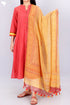 Khaadi Kurta And Kota Dupatta Set In Block Print