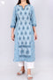 Khaadi Cotton Kurta With ChiffonDupatta In Block Print