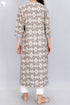 Terry Voile Kurta With Chiffon Dupatta In Block Print