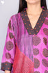 Tussar Silk Kurta Cotton Silk Dupatta Set In Block Print
