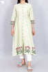 Khaadi Kurta With Kota Doria Dupatta in Floral Block Print