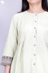 Khaadi Kurta With Kota Doria Dupatta in Floral Block Print
