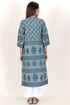 Khaadi Kurta With Kota Doria Dupatta in Floral Block Print