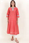 Chanderi Silk Kurta And Dupatta Set in Block Print