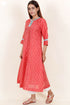 Chanderi Silk Kurta And Dupatta Set in Block Print