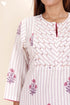 Khaadi Kurta With Kota Doria Dupattain Floral Block Print