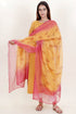Khaadi Kurta And Kota Dupatta Set In Block Print