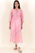 Khaadi Cotton Kurta And Kota Doria Dupatta Set In Block Print