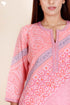 Khaadi Cotton Kurta And Kota Doria Dupatta Set In Block Print