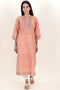 Terry Voile Kurta And Kota Dupatta Set In Block Print