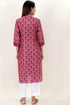 Cotton Silk Kurta With Chanderi Dupatta In Block Print