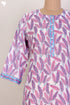 Mulmul Cotton Kurta In Graphic Block Print