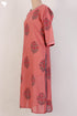 Mulmul Cotton Kurta In Floral Block Print