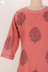 Mulmul Cotton Kurta In Floral Block Print