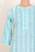 Mulmul Cotton Kurta In Graphic Block Print