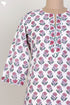 Cambric Cotton Kurta In Floral Block Print