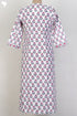 Cambric Cotton Kurta In Floral Block Print