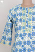 Cambric Cotton Kurta In Floral Block Print