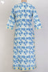 Cambric Cotton Kurta In Floral Block Print